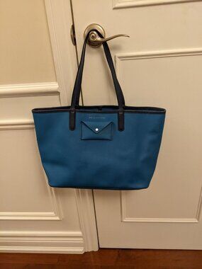 Marc by Marc Jacobs blue leather tote